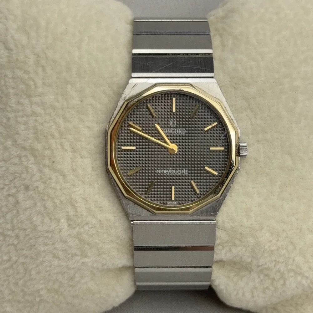 Concord Mariner SG 18K Gold Stainless Steel Ladies 23mm Quartz Watch Box Working